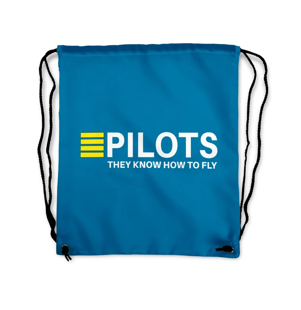 Pilots They Know How To Drawstring Bag - view 5