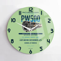 Thumbnail for PW500 design on light green no frame wall clock