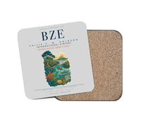 Thumbnail for Philip S. W. Goldson International Airport (BZE) design on light gray 1 piece coaster