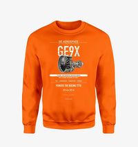 Thumbnail for GE9X design on orange sweatshirt
