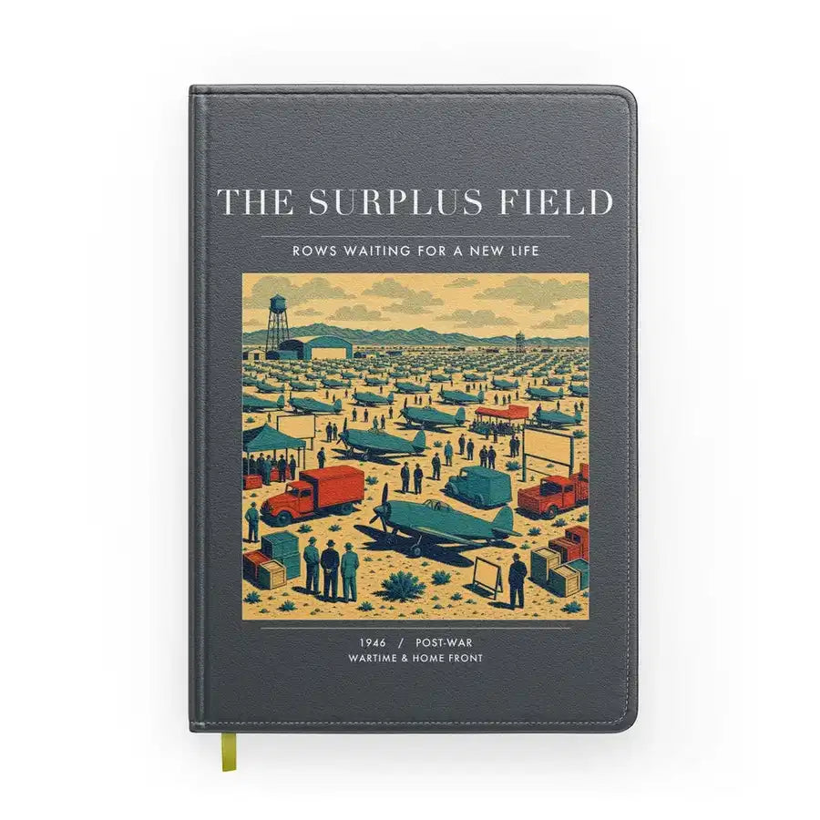 VINTAGE G4539 - The Surplus Field - Designed Notebooks design on gray