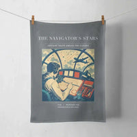 Thumbnail for VINTAGE G4297 - The Navigator's Stars - Designed Towels design on gray
