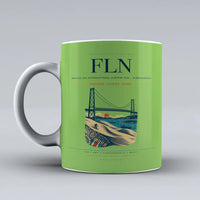 Thumbnail for Hercilio Luz International Airport (FLN) airport code design on light green ceramic mug