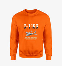 Thumbnail for C-119G Flying Boxcar design on orange sweatshirt