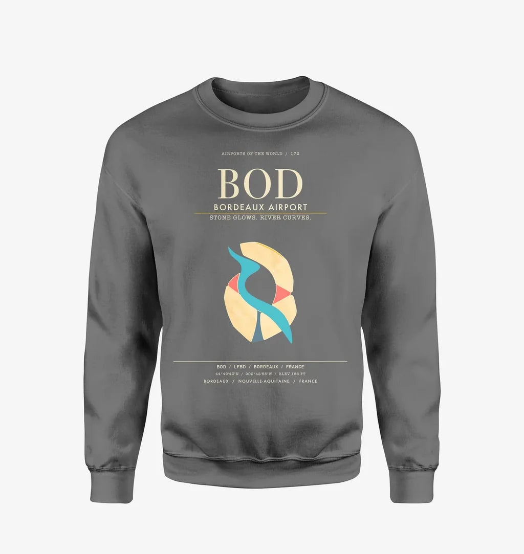 Bordeaux Airport BOD Sweatshirt - Gray