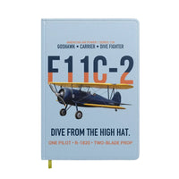 Thumbnail for F11C-2 Goshawk Dive from the High Hat design on light blue notebook