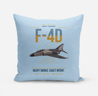 Thumbnail for F-4D Phantom II design on light blue pillow