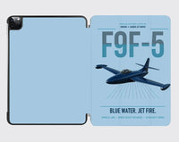Thumbnail for F9F-5 Panther design on light blue ipad tablet case
