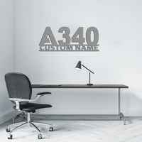 Thumbnail for Customisable Airbus A340 Metal Sign - view 5