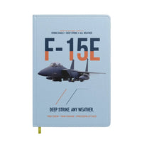 Thumbnail for F-15E Strike Eagle Deep Strike Any Weather design on light blue notebook