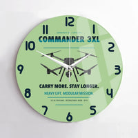 Thumbnail for Draganfly Commander 3XL design on light green no frame wall clock