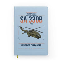 Thumbnail for Aérospatiale SA 330B Puma design on light blue notebook