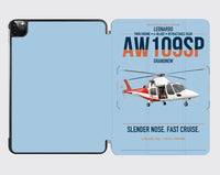 Thumbnail for Leonardo AW109SP GrandNew design on light blue ipad tablet case