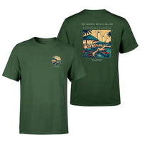 Thumbnail for VINTAGE G4309 - The Midway Refuel Island - Double-Side T-Shirt design on darkgreen double side t shirt