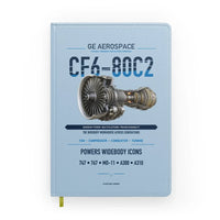Thumbnail for CF6-80C2 design on light blue notebook