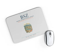 Thumbnail for Manas International Airport Bishkek (BSZ) design on light gray rectangle mouse pad