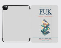 Thumbnail for Fukuoka Airport (FUK) design on light gray ipad tablet case