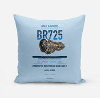 Thumbnail for BR725 design on light blue pillow