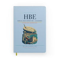 Thumbnail for Borg El Arab Airport (HBE) design on light blue notebook