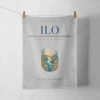 Thumbnail for Iloilo International Airport (ILO) design on light gray towel