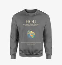 Thumbnail for William P. Hobby Airport HOU Sweatshirt - Gray