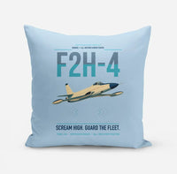 Thumbnail for F2H-4 Banshee design on light blue pillow