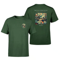 Thumbnail for VINTAGE G4141 - The Weather Wall - Double-Side T-Shirt design on darkgreen double side t shirt