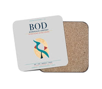 Thumbnail for Bordeaux Airport (BOD) design on light gray 1 piece coaster