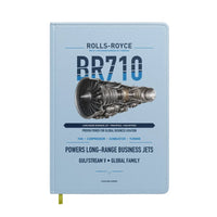 Thumbnail for BR710 design on light blue notebook