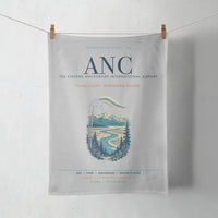 Thumbnail for Ted Stevens Anchorage International Airport (ANC) design on light gray towel