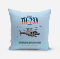 Thumbnail for Leonardo TH-73A Thrasher design on light blue pillow