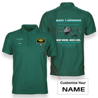 Thumbnail for DJI Mavic 3 Enterprise design on green polo with custom name badge