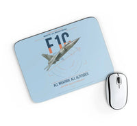 Thumbnail for Dassault Mirage F1C design on light blue rectangle mouse pad