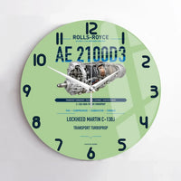 Thumbnail for AE 2100D3 design on light green no frame wall clock