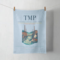 Thumbnail for Tampere-Pirkkala Airport (TMP) design on light blue towel