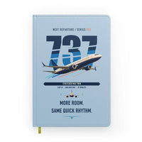 Thumbnail for Boeing 737 MAX 9 design on light blue notebook
