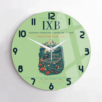 Thumbnail for Bagdogra International Airport (IXB) design on light green no frame wall clock