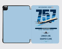 Thumbnail for Boeing 757-300 design on light blue ipad tablet case