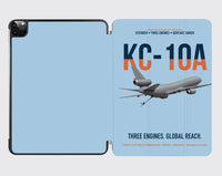 Thumbnail for KC-10A EXTENDER design on light blue ipad tablet case