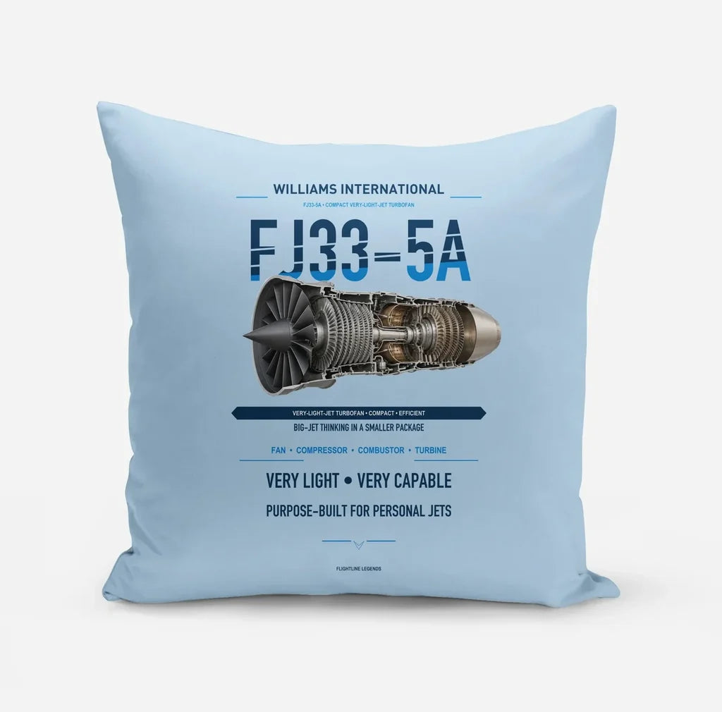 FJ33-5A design on light blue pillow