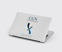 Thumbnail for Cologne Bonn Airport (CGN) design on light gray MacBook case