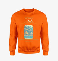 Thumbnail for Trabzon Airport (TZX) design on orange sweatshirt