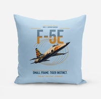 Thumbnail for F-5E Tiger II design on light blue pillow