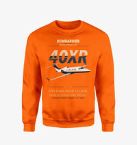 Thumbnail for Bombardier Learjet 40XR design on orange sweatshirt