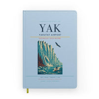 Thumbnail for Yakutat Airport (YAK) design on light blue notebook