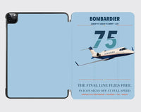 Thumbnail for Bombardier Learjet 75 Liberty design on light blue ipad tablet case