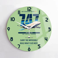 Thumbnail for Boeing 747-400 Dreamlifter design on light green no frame wall clock