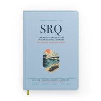 Thumbnail for Sarasota Bradenton International Airport (SRQ) design on light blue notebook