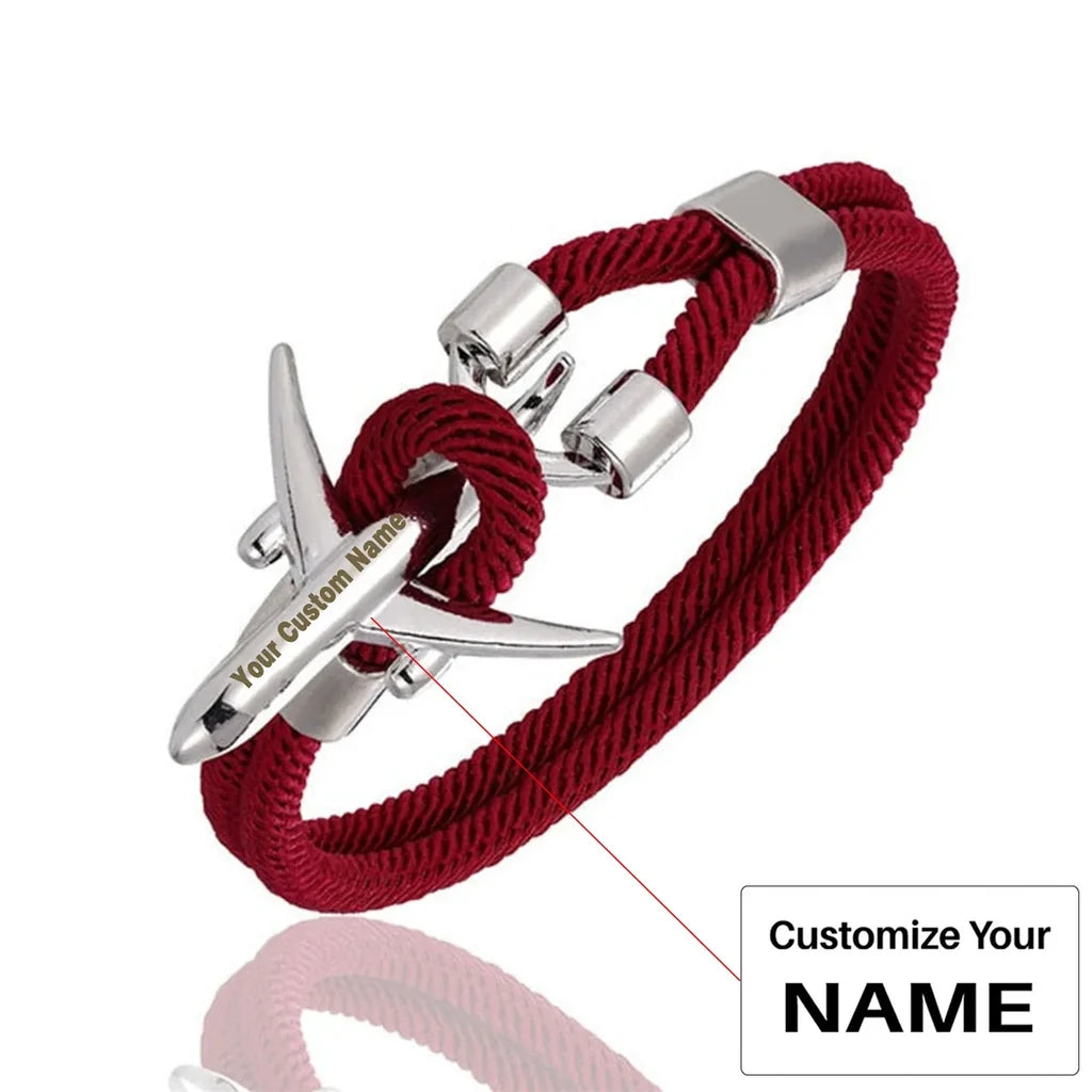 Customisable Airplane Shape Bracelet - view 9