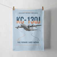 Thumbnail for KC-130J SUPER HERCULES design on light blue towel